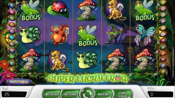 Super Lucky Frog automat - Najlepší casíno