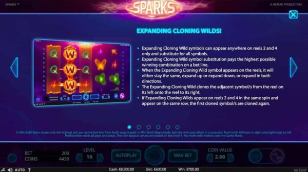 Sparks automat zdarma