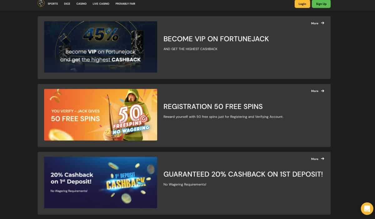 fortunejack casino recenze screen 3