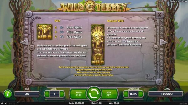 Wild Turkey automat zdarma